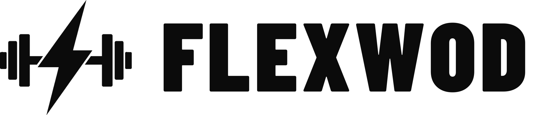 Lockup — light backgrounds — FlexWOD brand asset